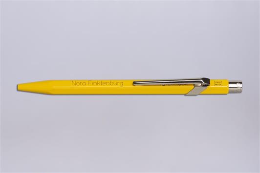 Kugelschreiber inkl. Lasergravur - Kugelschreiber gelb inkl. Lasergravur